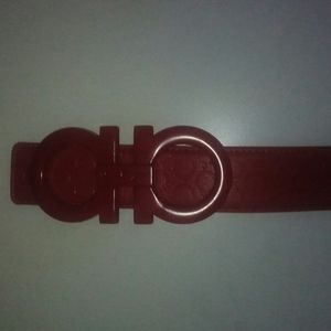 Red Salvatore Ferragamo Belt.